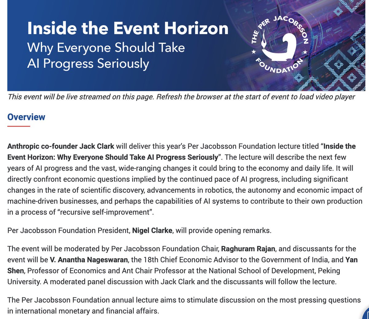 I will be giving the Per Jacobsson Foundation Lecture at the IMF conference in Thailand on Saturday, during which I'm going to make the case that we are entering a period of massive, sudden change catalyzed by the adv…