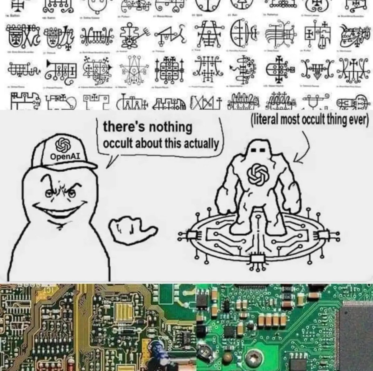 "Oh this? This is just an entity from the nether realm I summoned by enscribing runes on magic stones I forged in a sacred kiln, then proceeded to cast certain spells to distill the collective conscious to imbue it in…