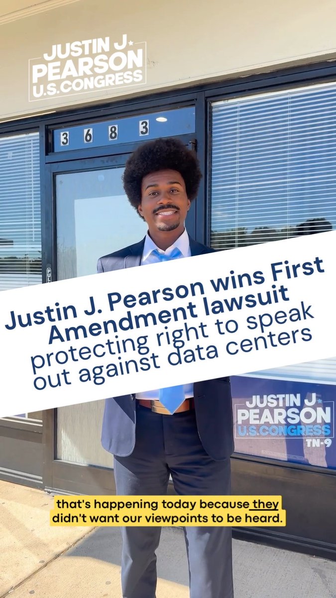 We won our first amendment lawsuit! After a targeted and unconstitutional ban from Memphis City Council &amp; my family being doxxed by my SpaceXAI-backed opponent because of a leaked letter about, a judge has ruled t…
