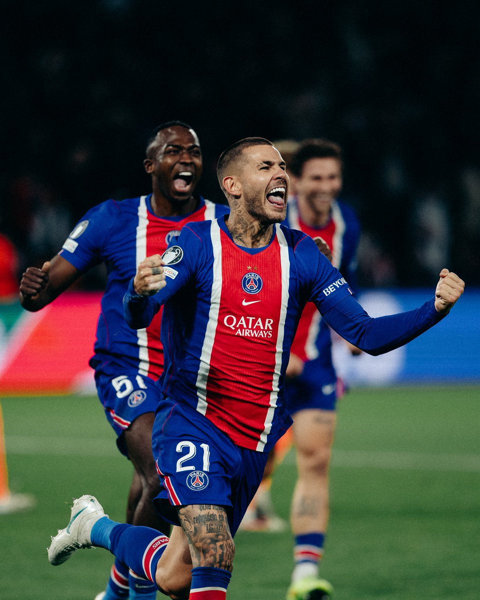 Belle victoire ce soir ! 🔥❤️💙 #ICICESTPARIS #TeamLH21 #UCL @PSG_inside https://t.co/dhKeA42h5L