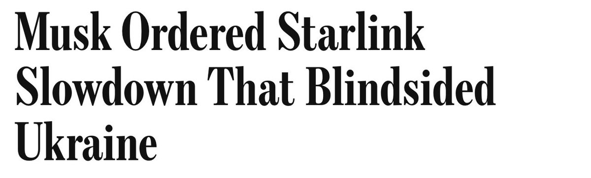 Either the President was lying or Musk was lying, but the decision to slow down satellite speed and access has life or death consequences for Ukraine. This deserves a full investigation by the Senate. Elon Musk should…
