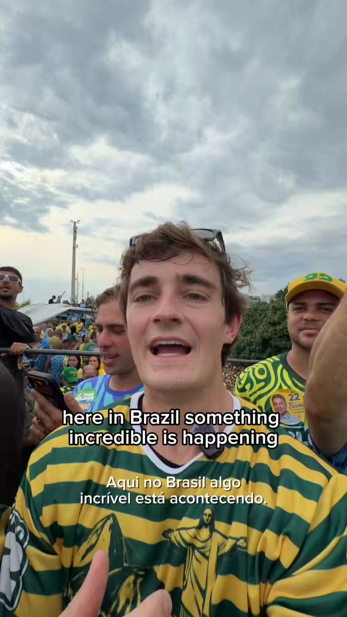 BRAZIL IS ERUPTING 🔥 Thousands of people chanting, “Lula is a thief his place is prison” @lucaspavanato @nikolas_dm @FlavioBolsonaro https://t.co/E88SU47wBf