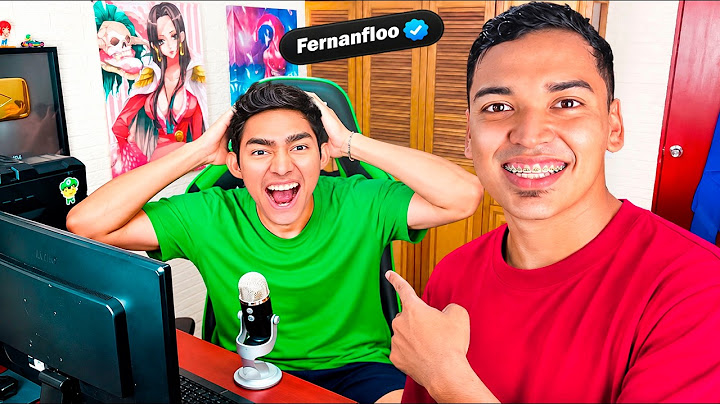 ASI REACCIONO FERNANFLOO a su HABITACION RECREADA