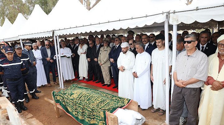 Funeral of Boualem Boualem, Director of the Office of the Presidency of the Republic, to his fina...