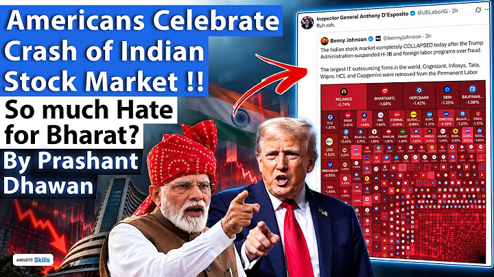AMERICANS CELEBRATE CRASH OF INDIAN STOCK MARKET | So Much Hate For Bharat? | By Prashant Dhawan