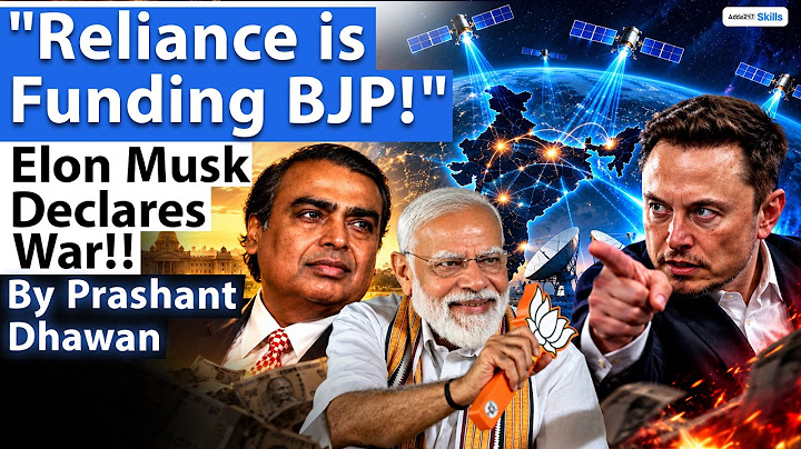 ELON MUSK DECLARES WAR ON BJP AND RELIANCE | Ambani is Funding BJP?? | By Prashant Dhawan