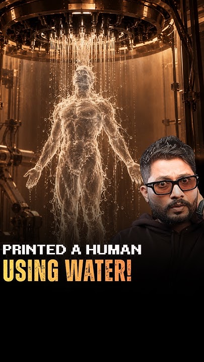 The World's first 3D Water Printer made a Human!