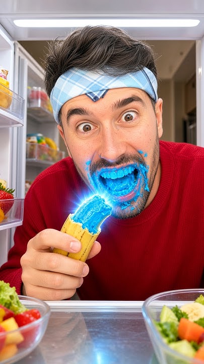 This BANANA PAINTS your TEETH BLUE
