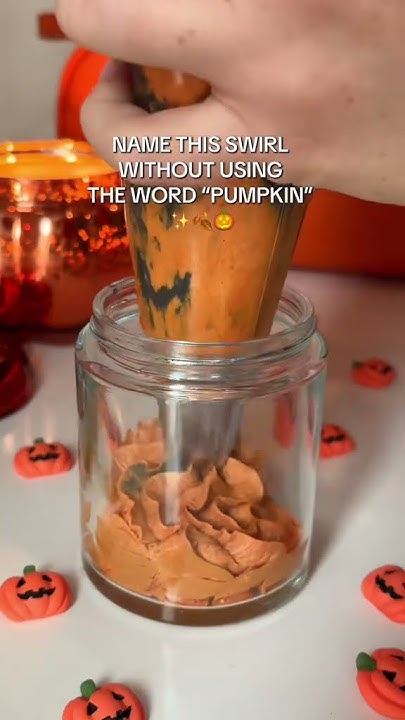 NAME THIS SWIRL WITHOUT USING "PUMKIN" #trulybeauty #asmr #satisfying #bodycare #shaveroutine