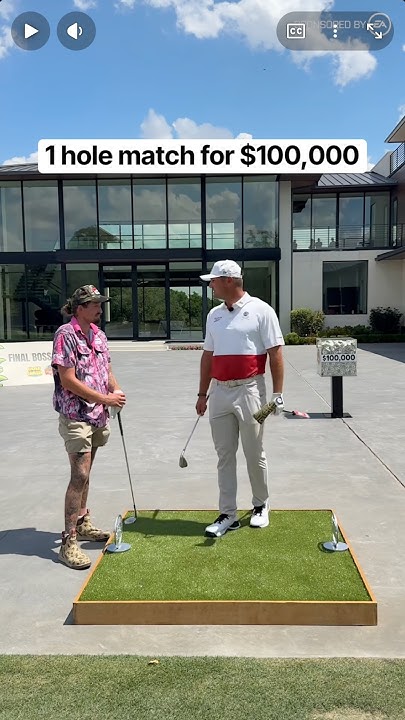 1 Hole Golf Match for $100,000! 🤯
