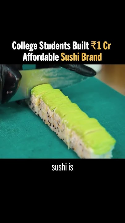 College Student Built india’s Cheapest Sushi Brand 🤤😋
